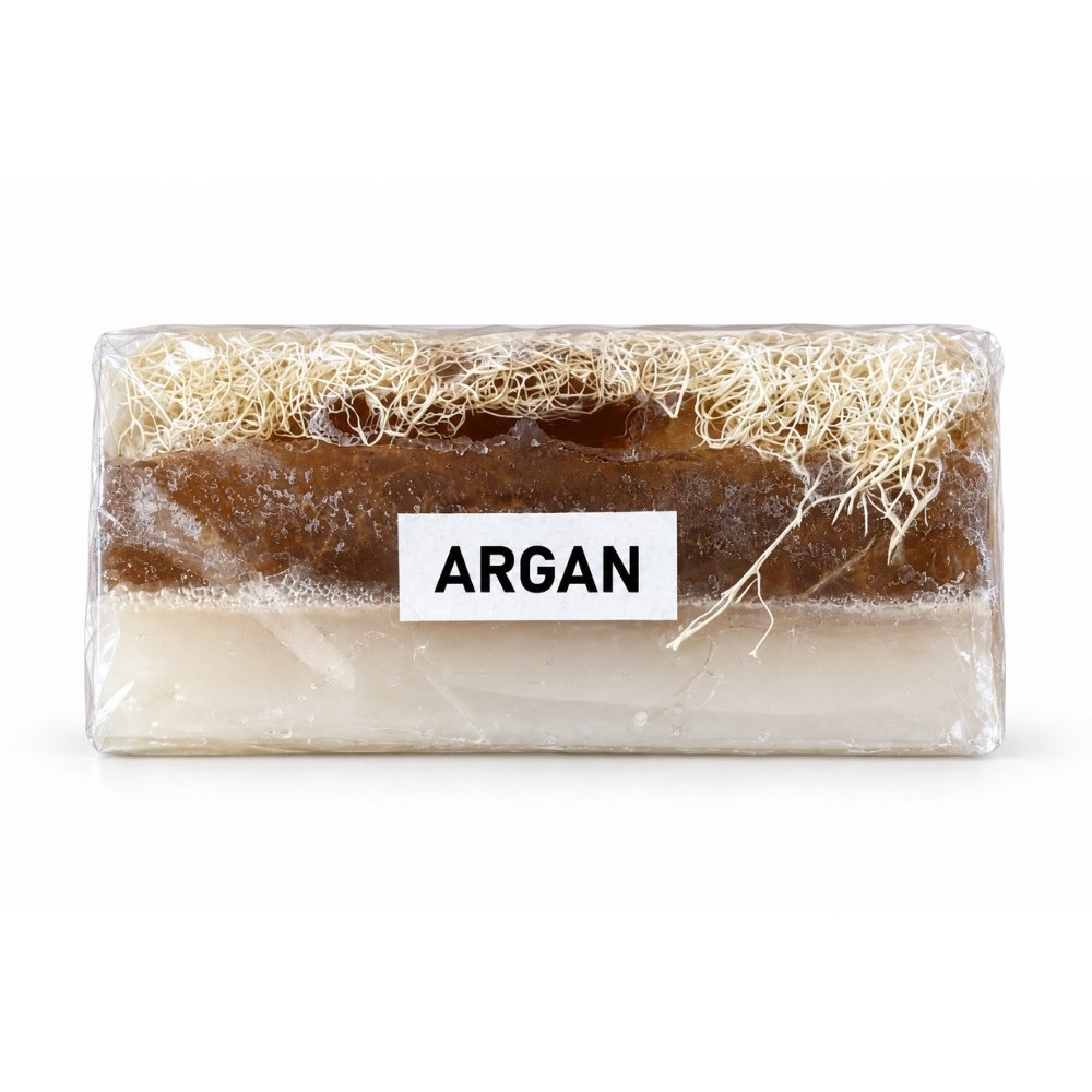 Doğal Argan Özlü Sütlü Kabak Lifli Sabun (100 g)