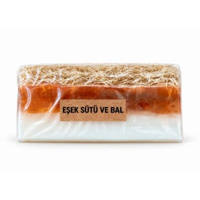 Doğal Eşek Sütlü Ballı Kabak Lifli Sabun (100 g)