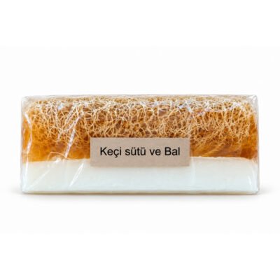 Doğal Gül Özlü Sütlü Kabak Lifli Sabun (100 g)