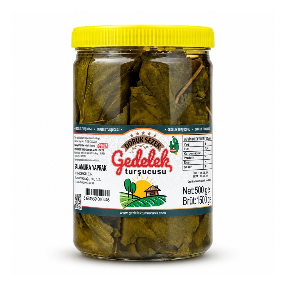 Gedelek Turşucusu - Salamura Yaprak (500 g)