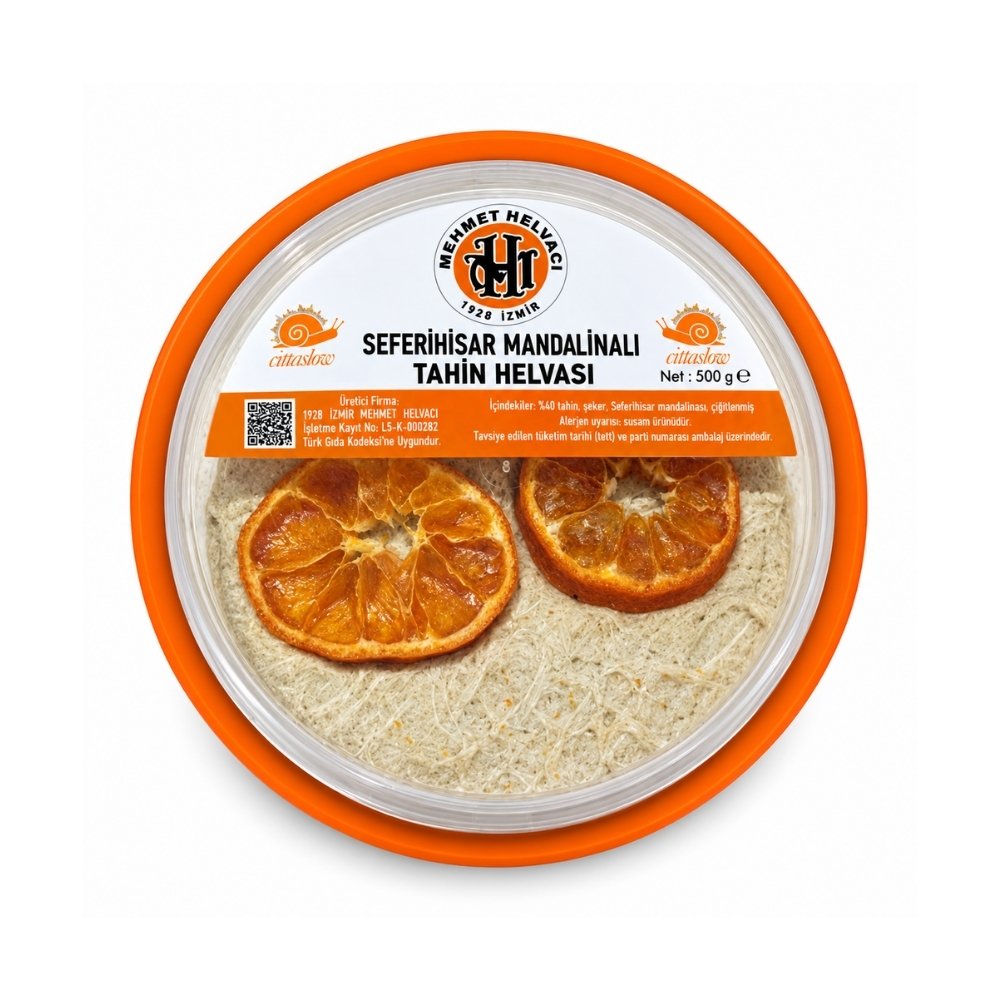 Mehmet Helvacı 1928 İzmir - Seferihisar Mandalinalı Tahin Helvası (500 g)
