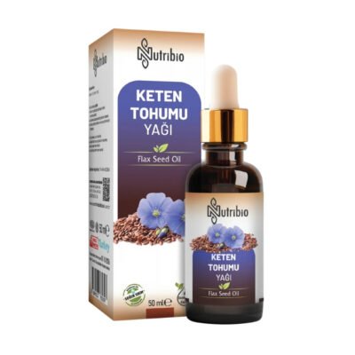 NUTRİBİO - Keten Tohumu Yağı | %100 Saf (50 ml)